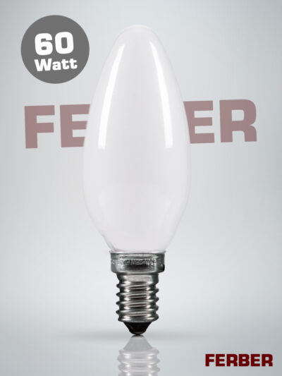 Kerze 60 Watt matt