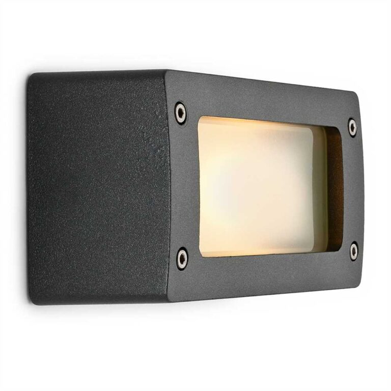 Außenleuchte Aluminium Block graphit