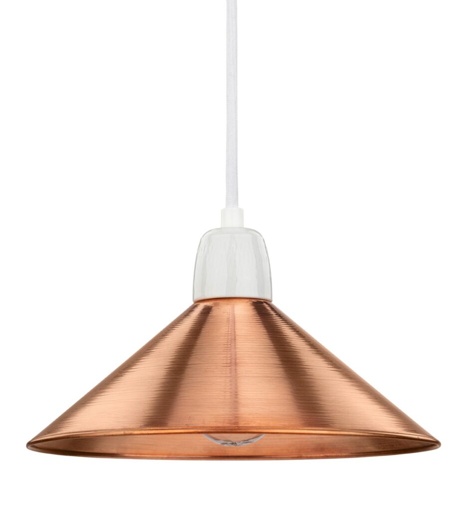 Hängeleuchte THPG MINIMAL 1 Porzellan Kupfer