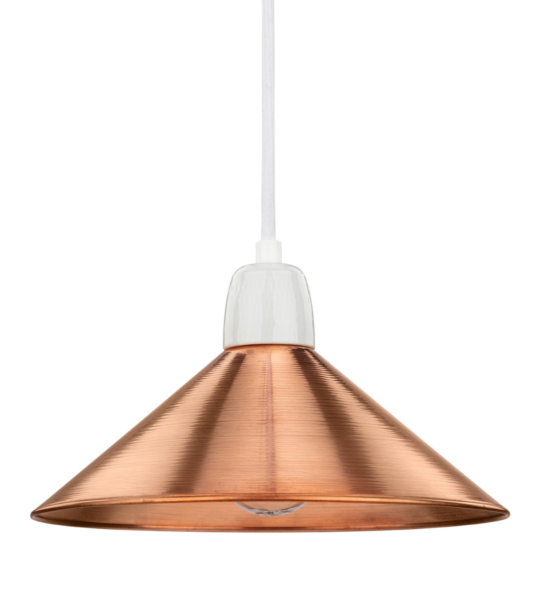 Hängeleuchte THPG MINIMAL 1 Porzellan Kupfer