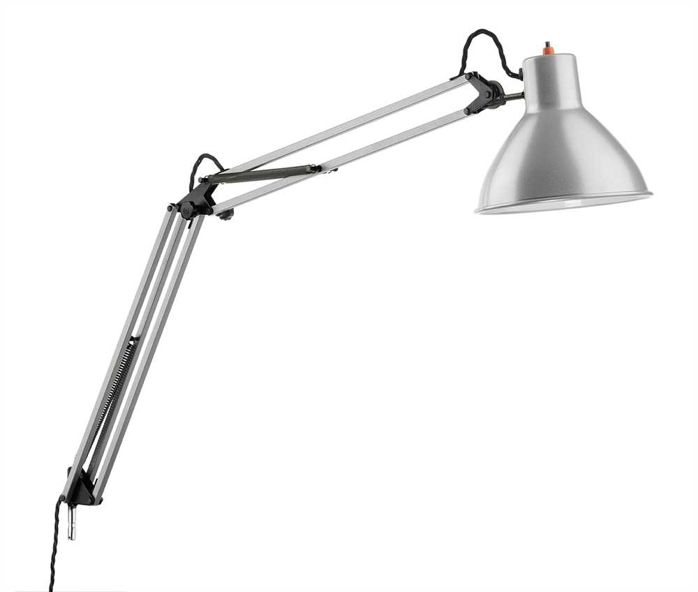 Schreibtischleuchte RIMSA Modell 80 Hammerlack grau