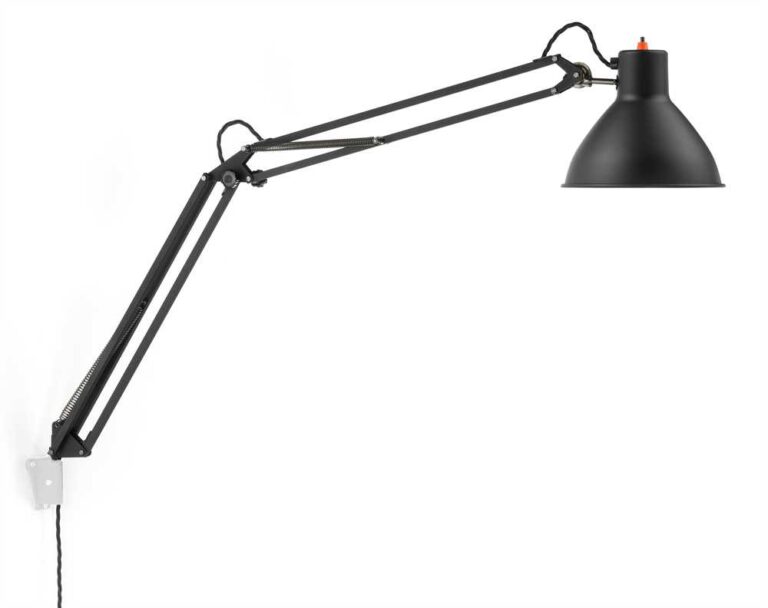 Schreibtischleuchte RIMSA Modell 80 schwarz gummiert