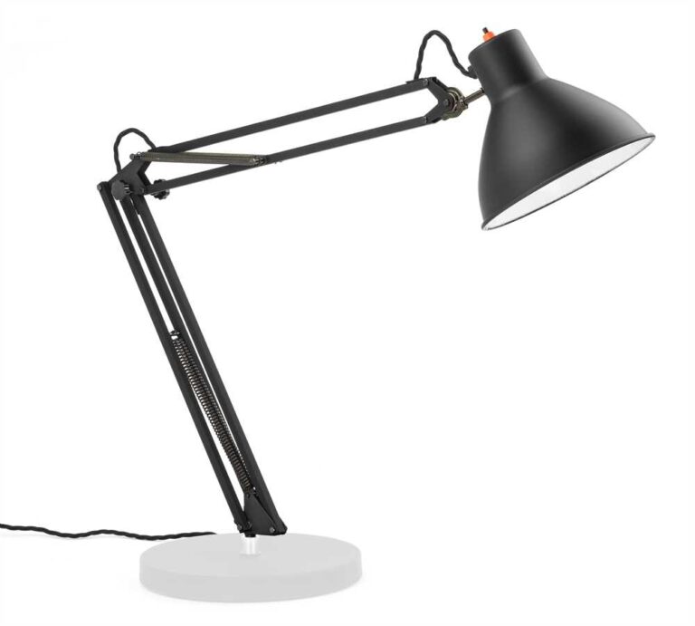 Schreibtischleuchte RIMSA Modell 80 schwarz gummiert