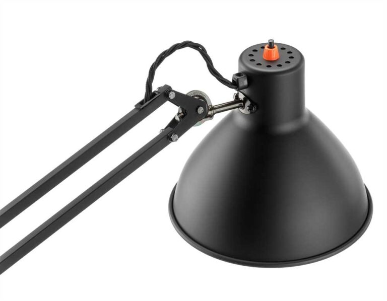 Schreibtischleuchte RIMSA Modell 80 schwarz gummiert