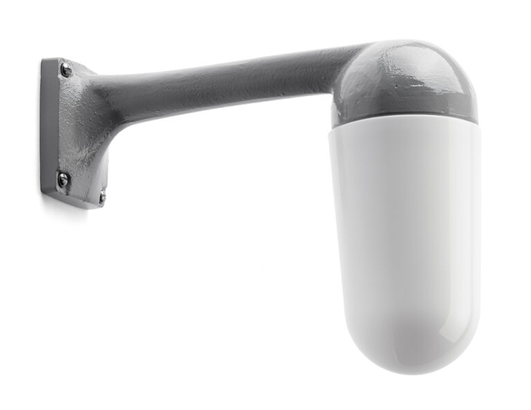 Zylinderglas opal für Außenleuchte Aluminiumguss