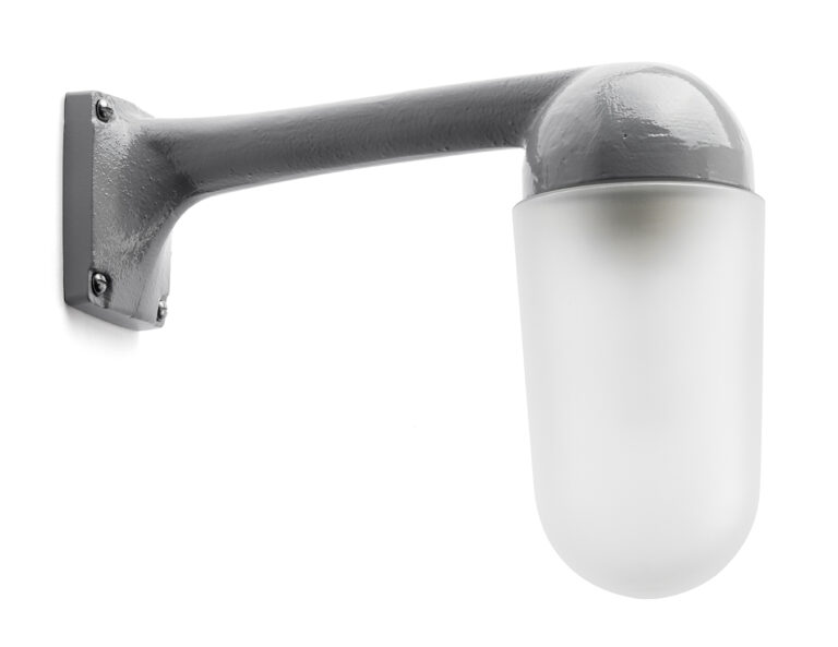 Zylinderglas matt für Außenleuchte Aluminiumguss