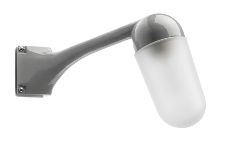 Zylinderglas matt für Außenleuchte Aluminiumguss