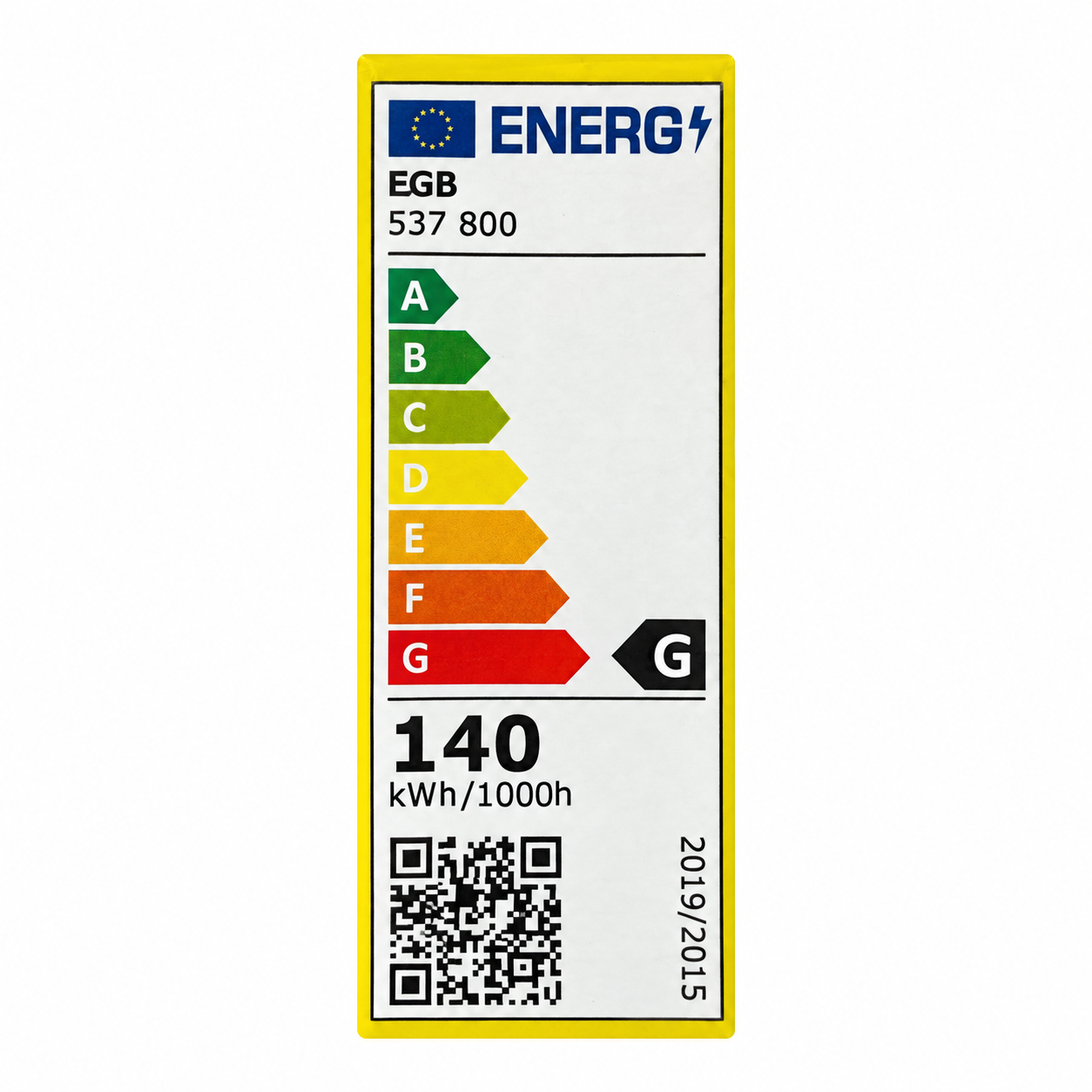 EGB 140 Watt R7s klar – 140 W, 140 kWh / 1000 h; 2660 lm, aktuelle Energieklasse G (A bis G)