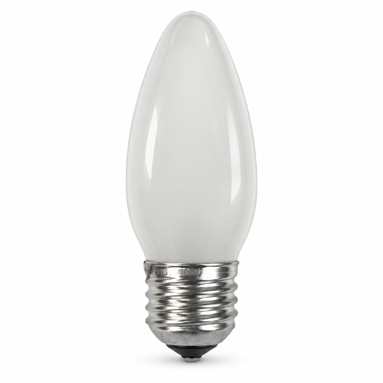 matt Kerzenlampe mit E27-Sockel