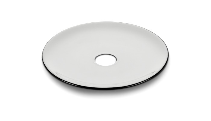 Schirm MINIMAL Stahlblech emailliert schwarz klein