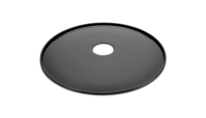 Schirm MINIMAL Stahlblech emailliert schwarz klein