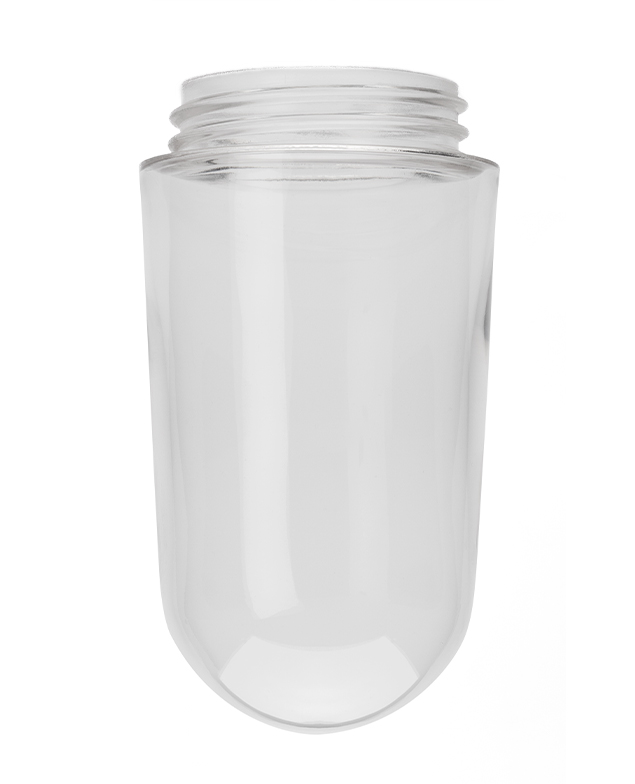Zylinderglas klar für Außenleuchte Aluminiumguss