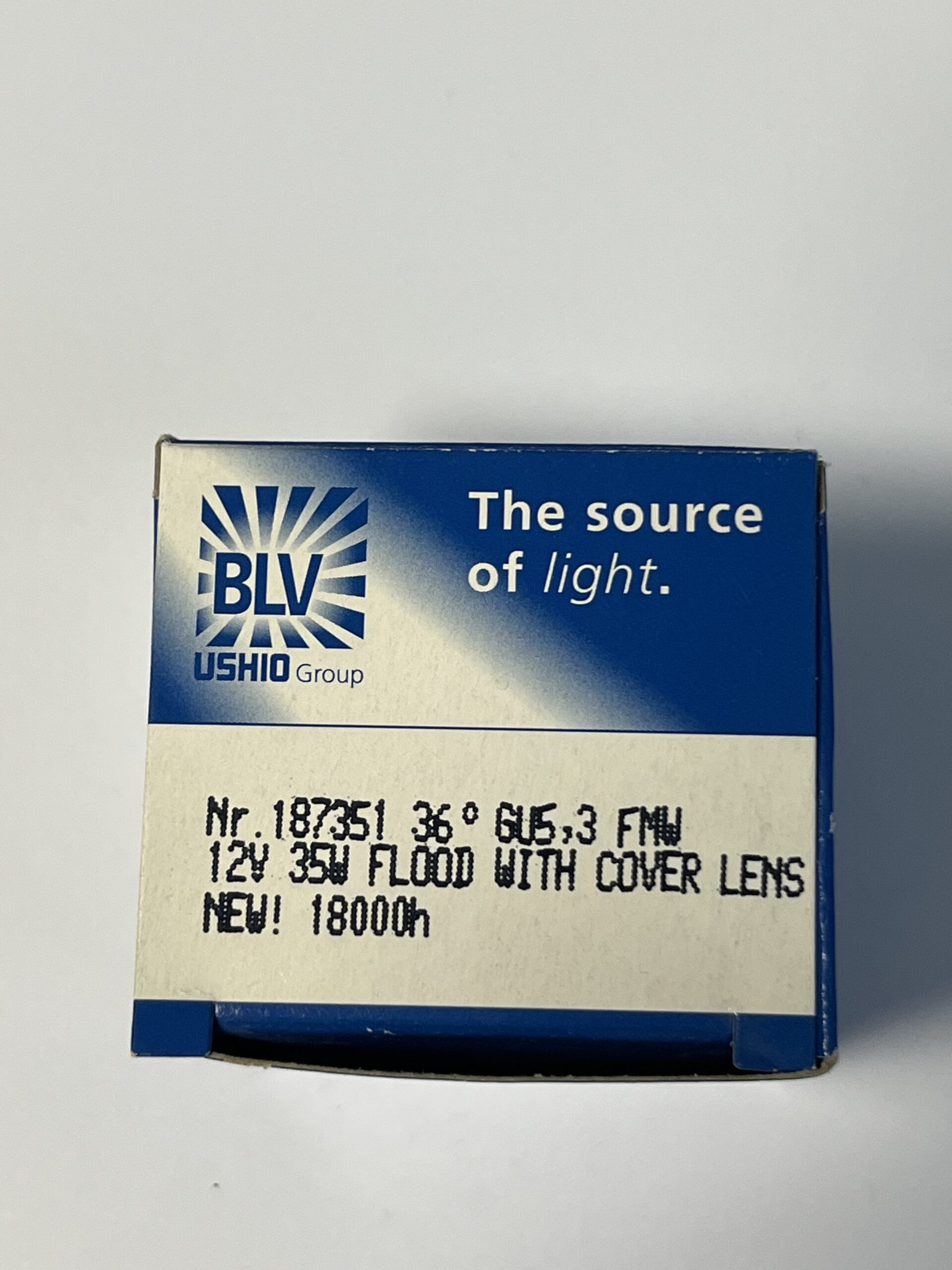 BLV 187351 Original-Packungsangaben – 35 W, 12 V, GU5.3, 36 Grad