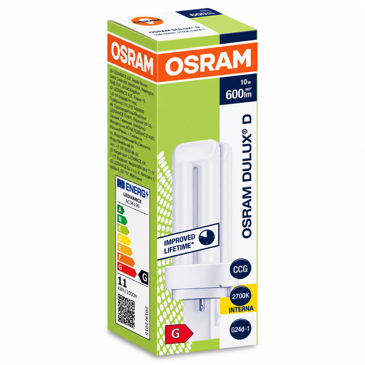 DULUX D Schachtel mit Energieklasse G