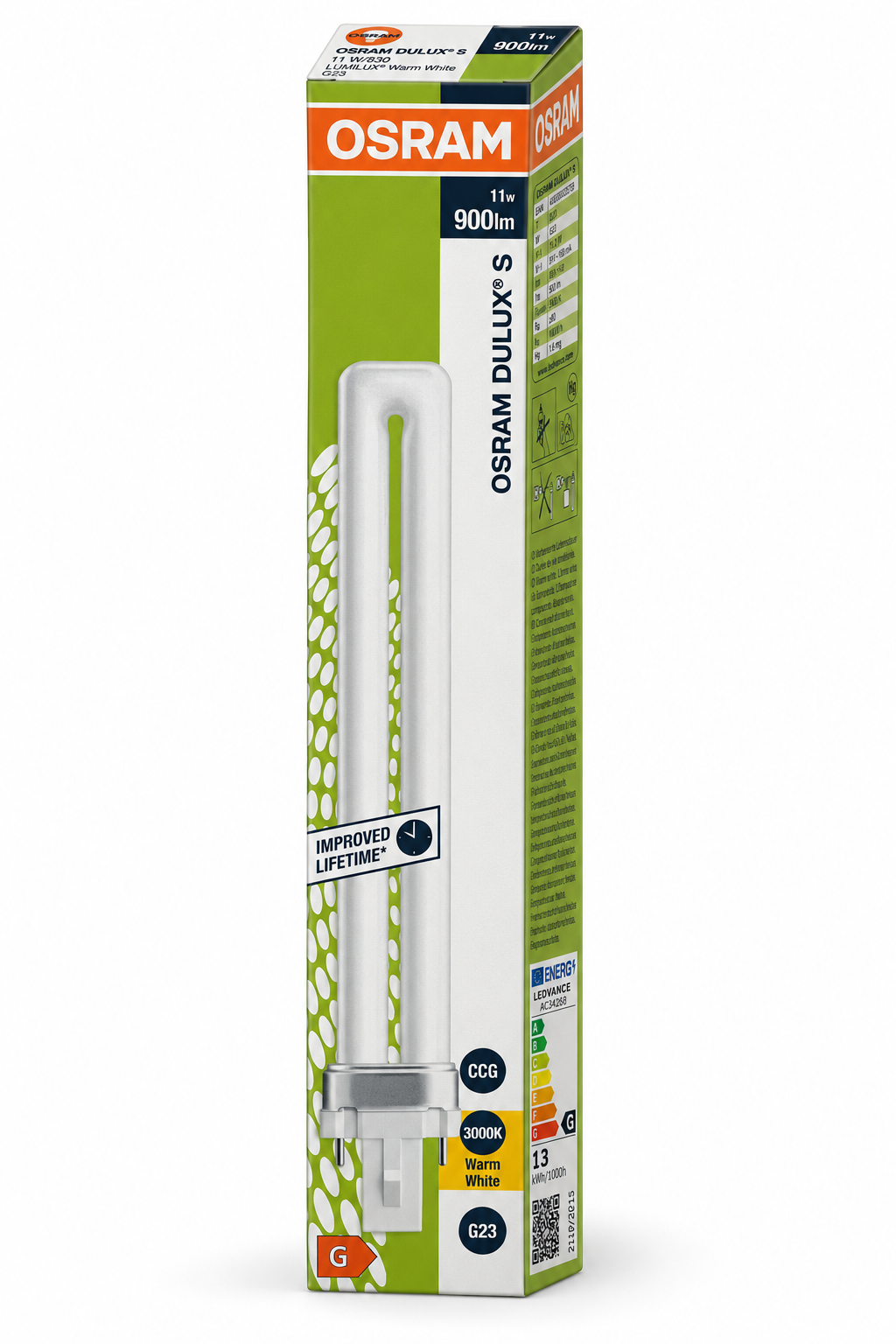 DULUX S Schachtel mit Energieklasse G