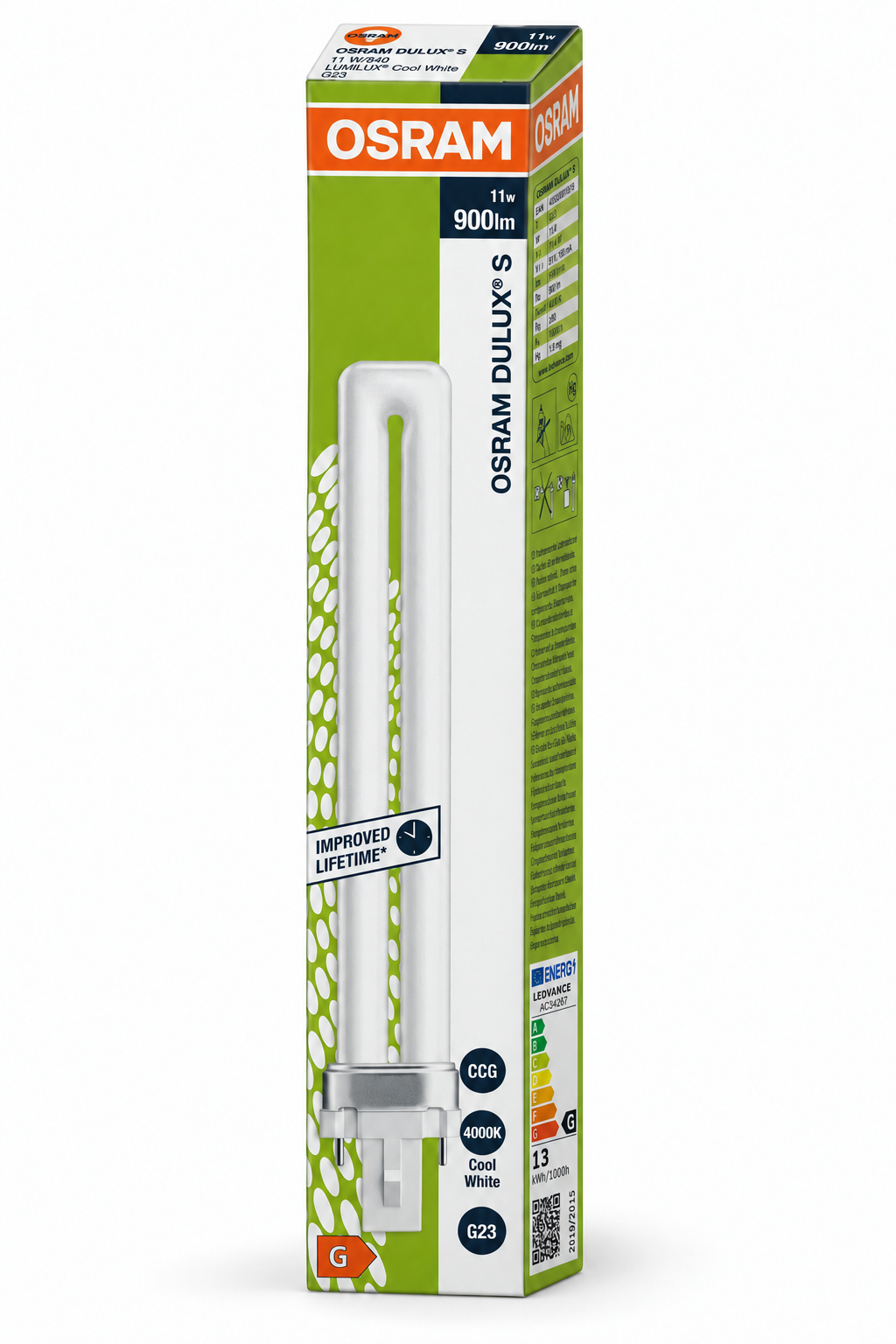 DULUX S Schachtel mit Energieklasse G