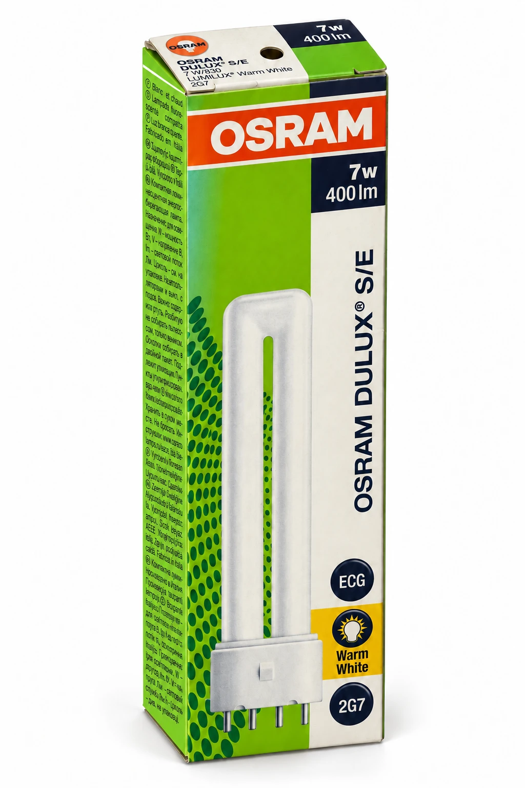 DULUX S Originalschachtel mit historischer Energiekennzeichnung A