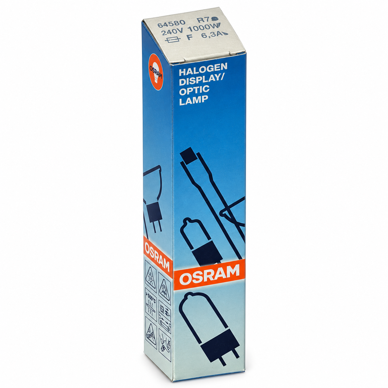 OSRAM Halogenstab 1000 Watt – Verpackung in Seitenperspektive