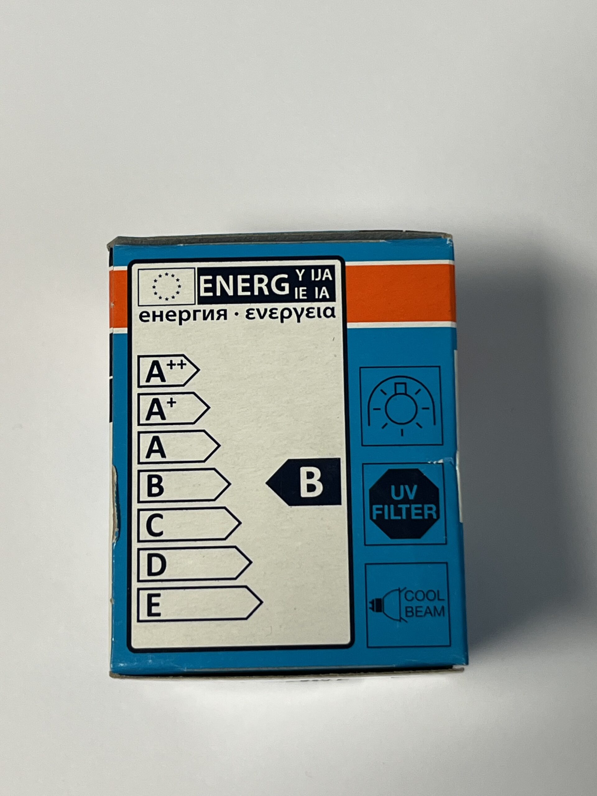 OSRAM 35 Watt GU5,3 klar – 35 W, 38 kWh / 1000 h; historische Energieeffizienzklasse B